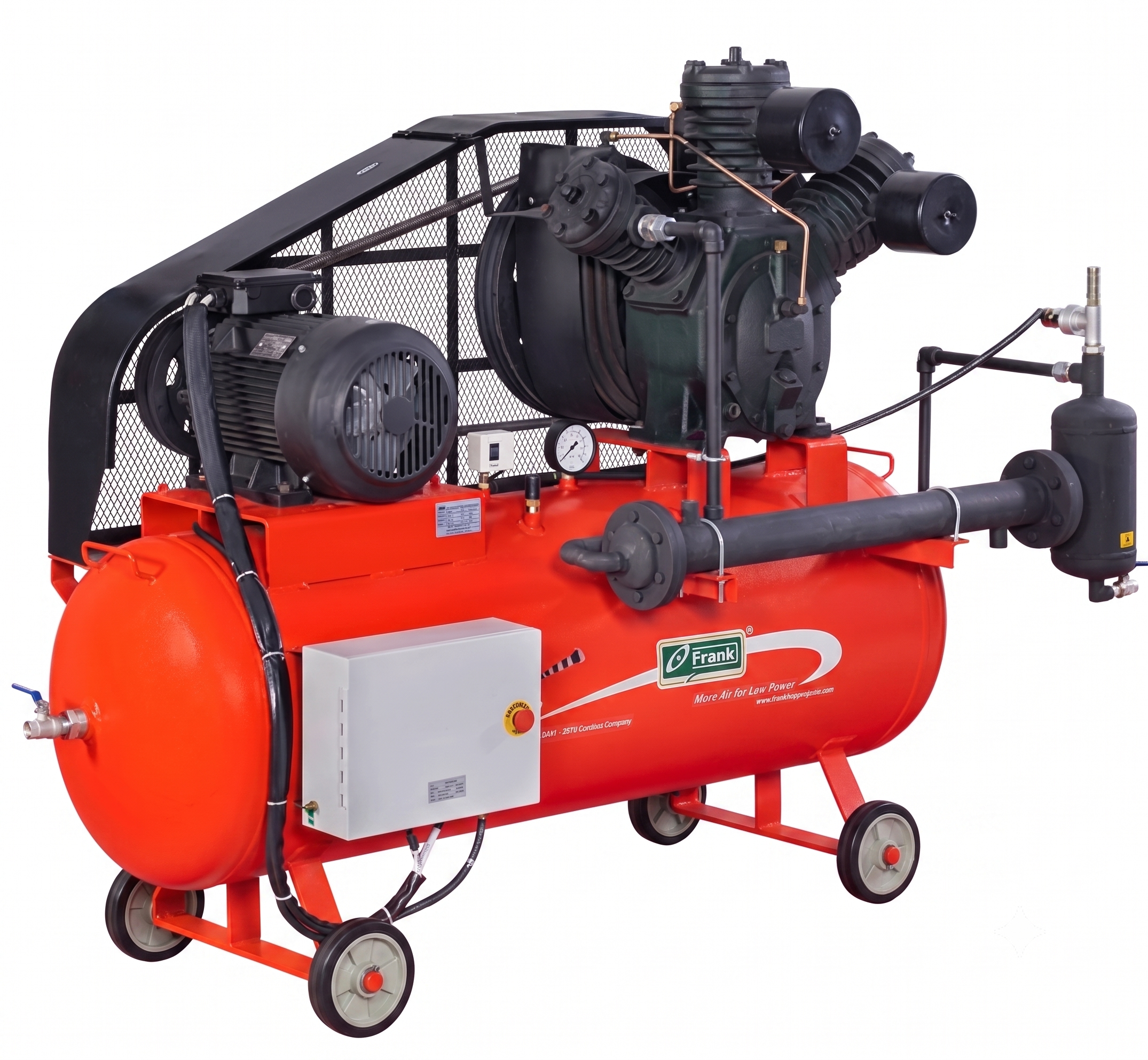 PET high pressure air compressor for bottle blowing and packaging lines