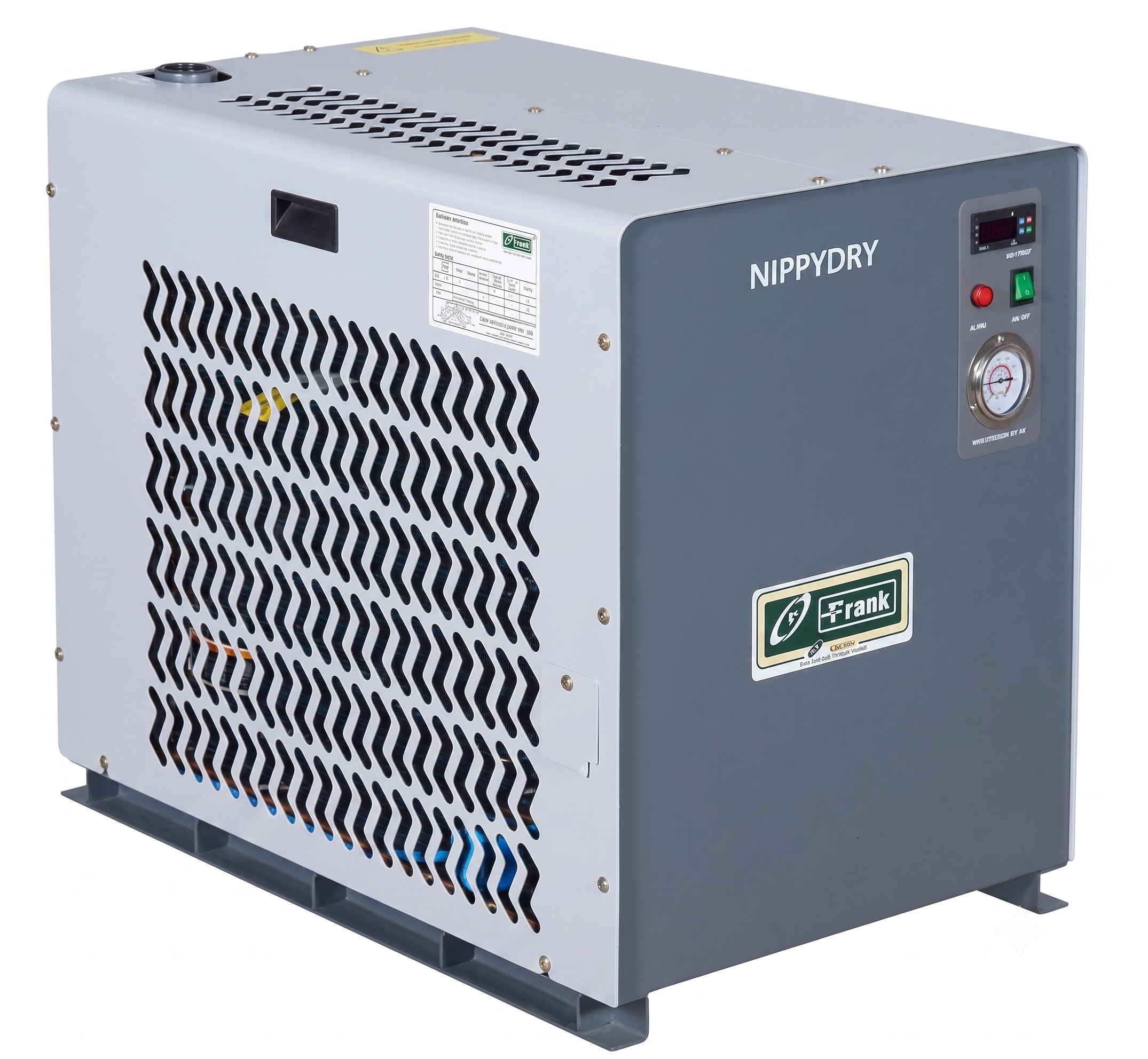 Refrigerated compressed air dryer for moisture-free air