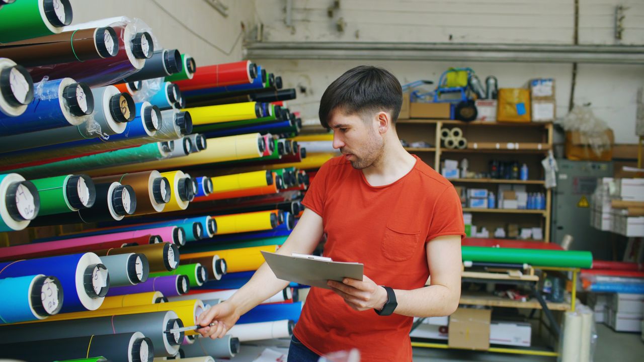 Printing press in production